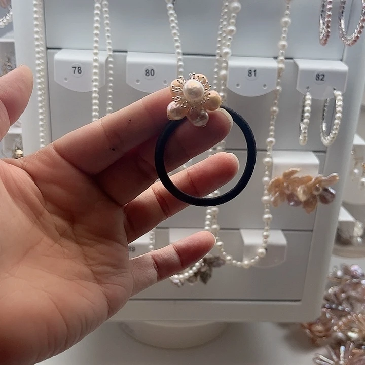 淡水珍珠发饰未镶嵌