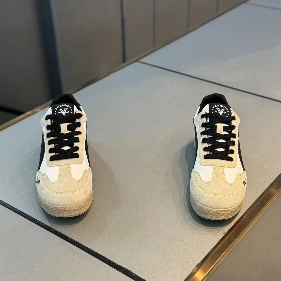 【撤柜捡漏】品牌男鞋阿甘鞋翻毛真皮板鞋轻便软底运动休闲德训鞋子