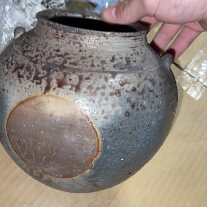 八***钙备前烧作品有磕有磕