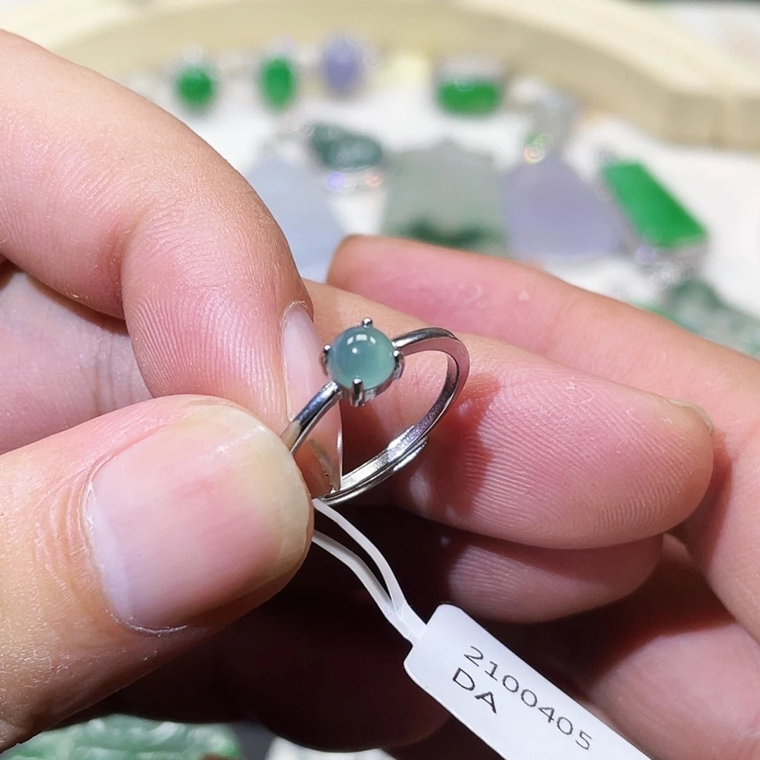 翡翠银S925镶嵌颈饰