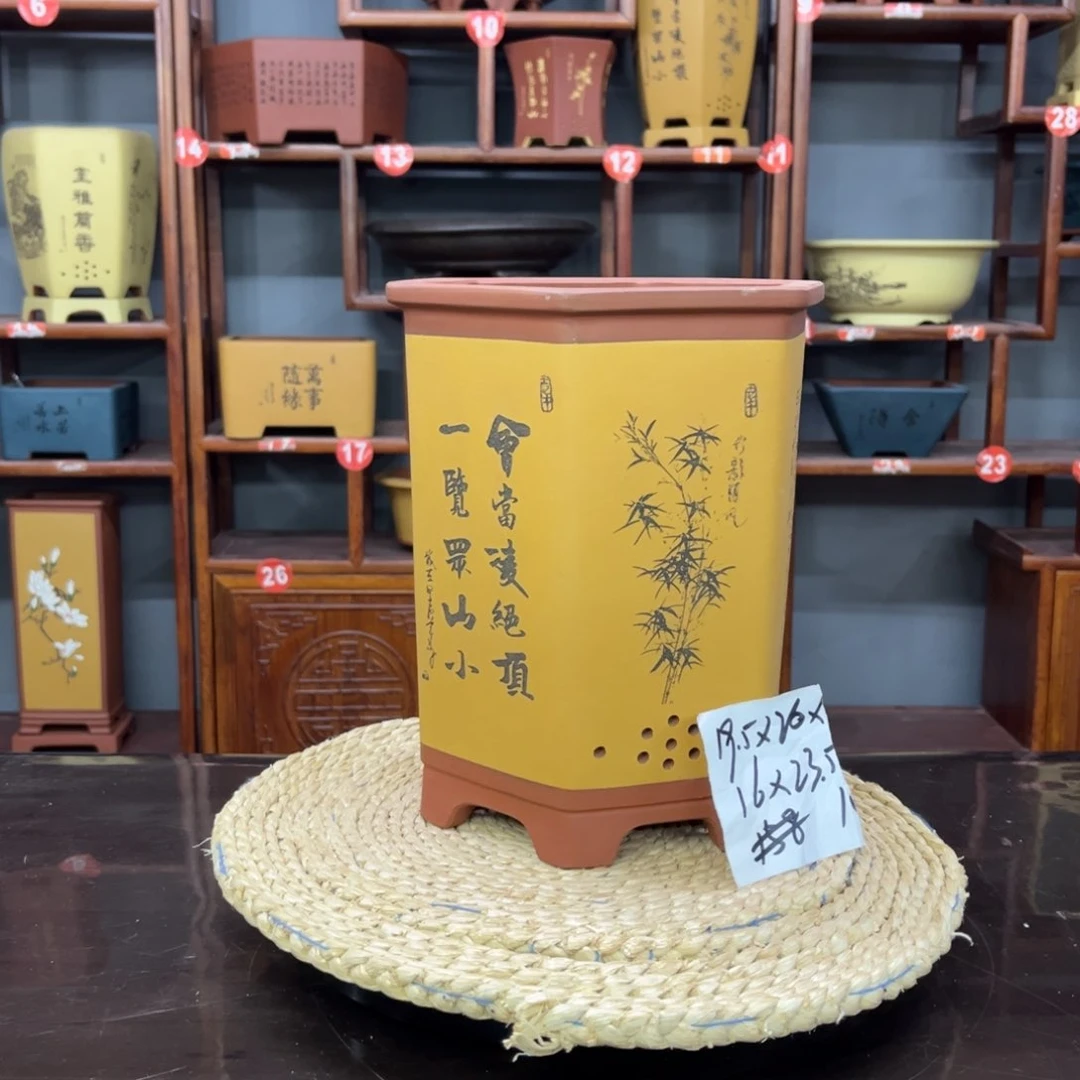 紫砂花盆紫砂花盆