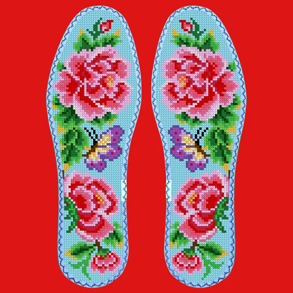 43码小格十字绣鞋垫7可选花样(直播间福利）