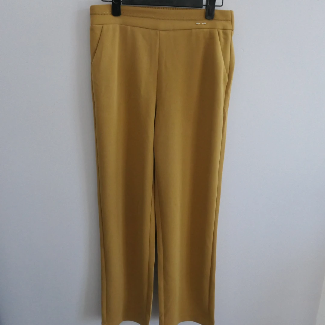 JZ-3561夏季螺纹果冻小筒裤阔腿裤直筒百搭