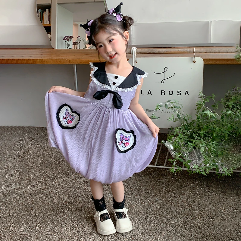 女童夏季连衣裙2026新款洋气宝宝库洛米吊带背心公主裙子儿童夏装