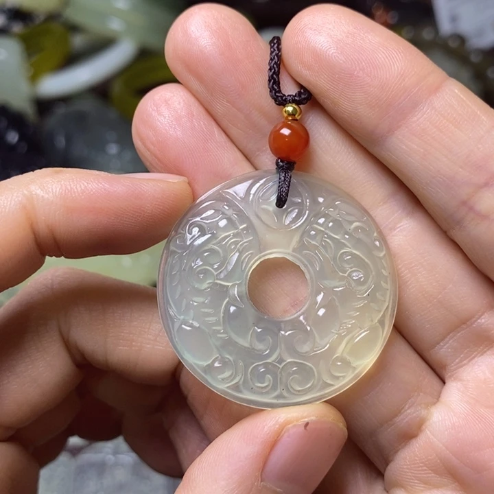 岫玉岫玉颈饰未镶嵌