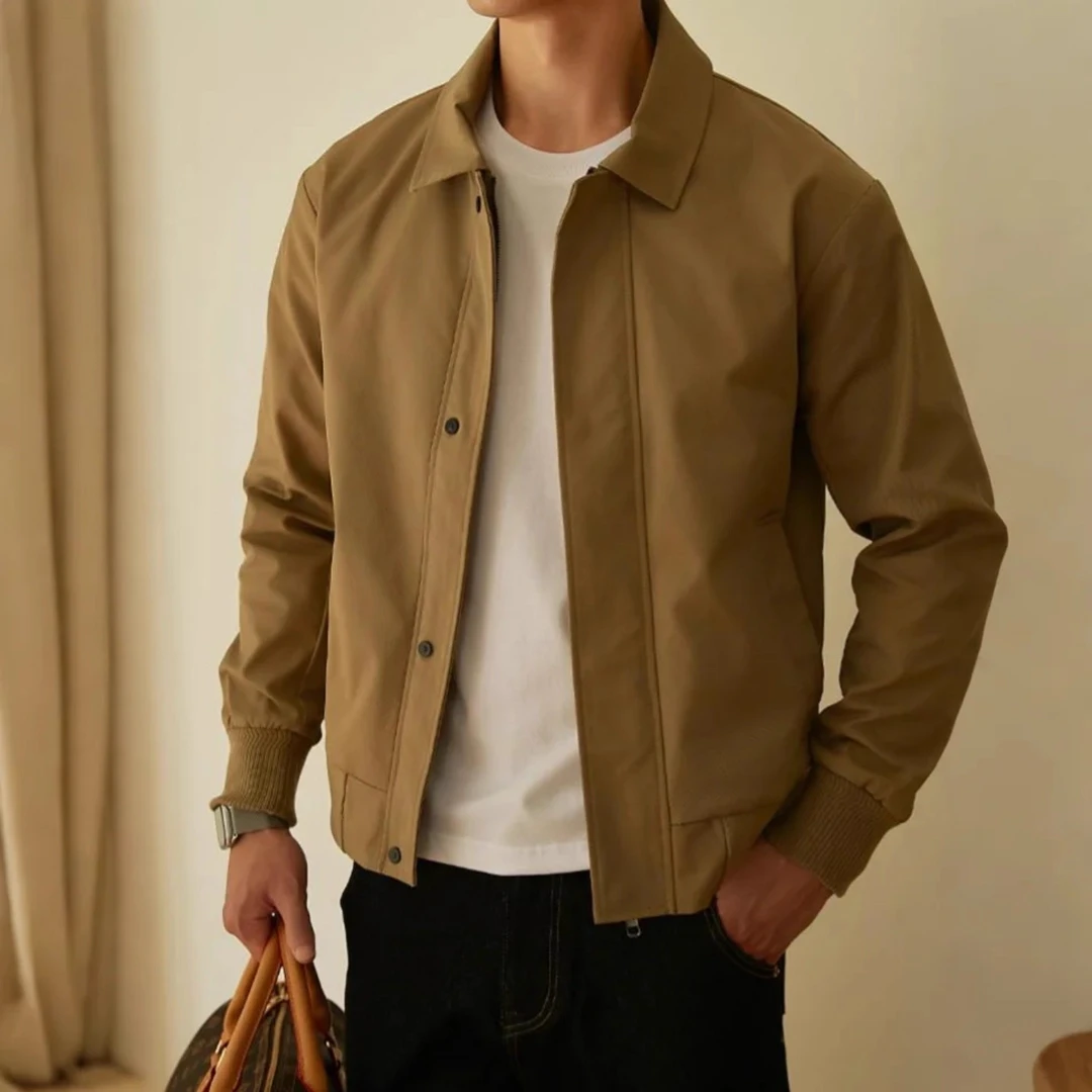 仓石一树潮牌秋季款美式行政夹克男士意式老钱风简约百搭工装外套