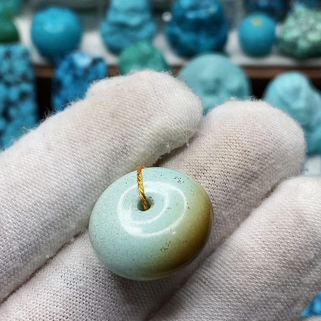 绿松石未镶嵌天然原矿 地大质检 抖音基地 顺丰发货