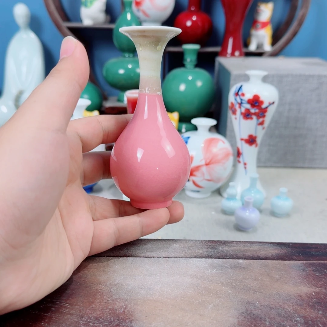 陶瓷手工小花器摆件