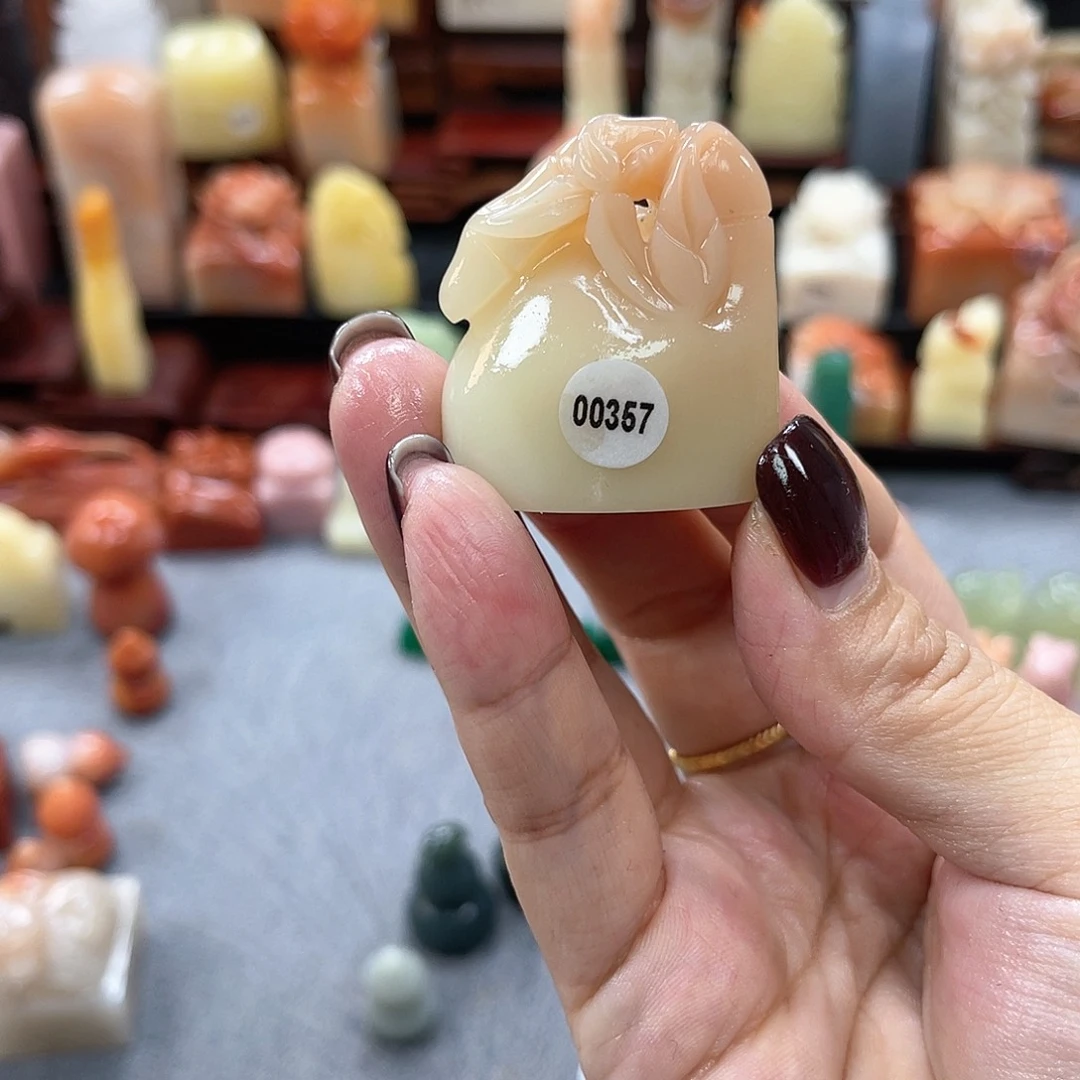 寿山石印石暖***心357000000000000