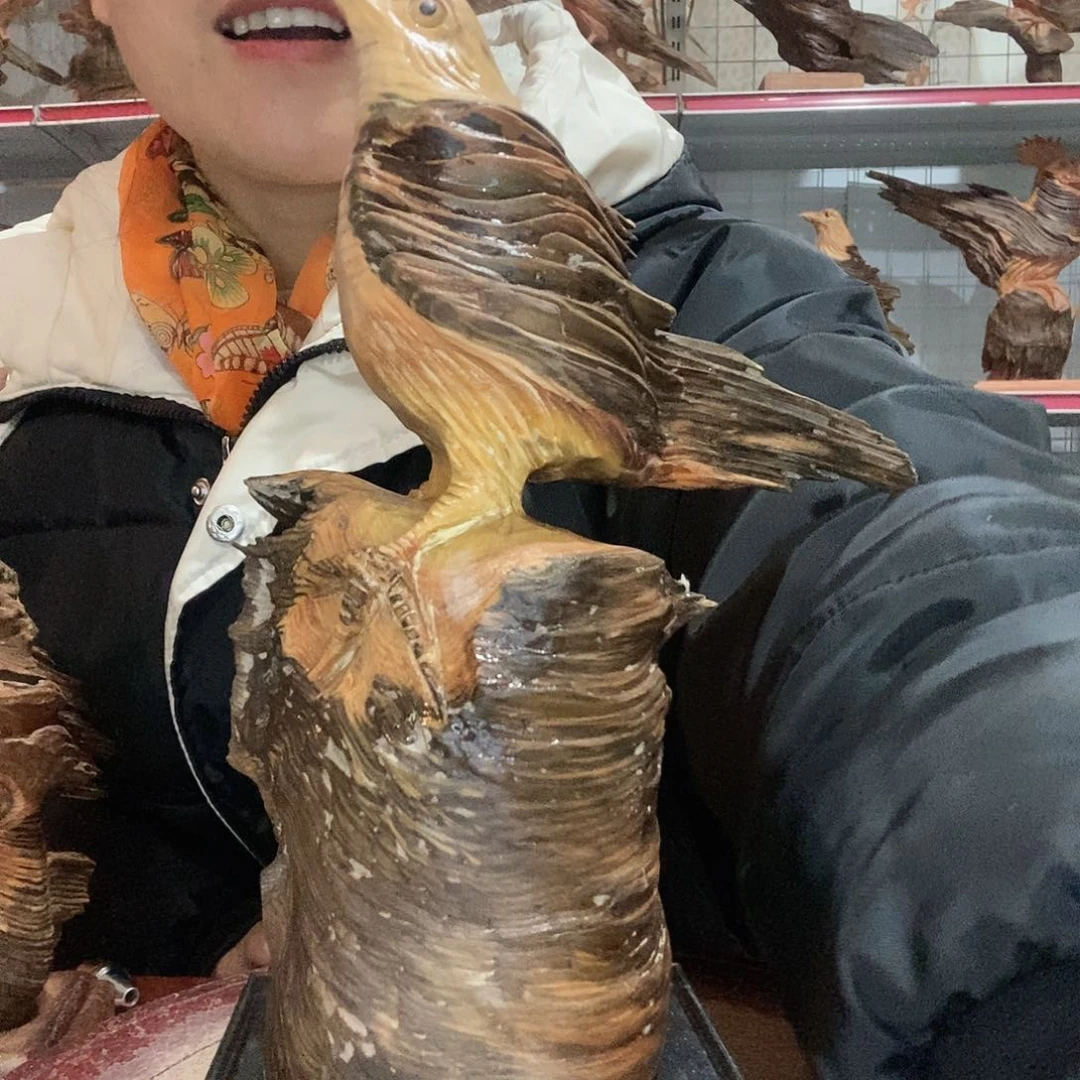 松木北****。琥珀木自然摆件工艺品