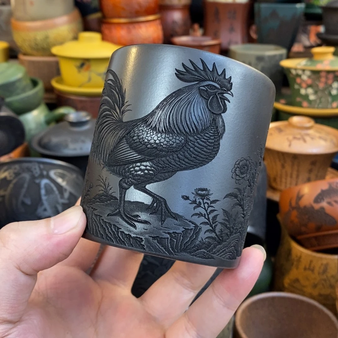 紫砂公道杯宜兴全手工紫砂杯