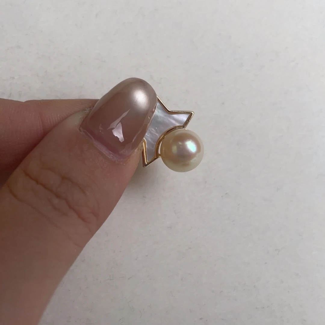 海水珍珠吊坠(不含链)银S925镶嵌