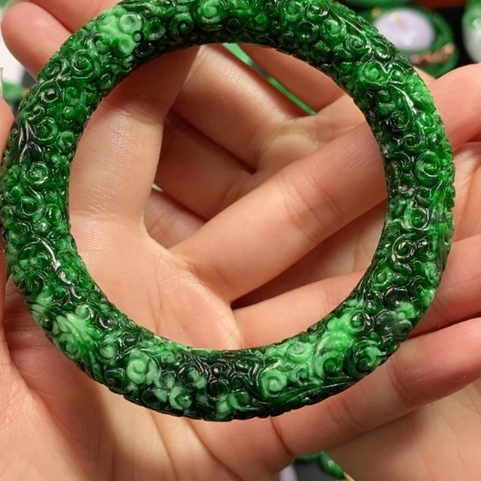 颈饰未镶嵌翡翠开***喵吊坠