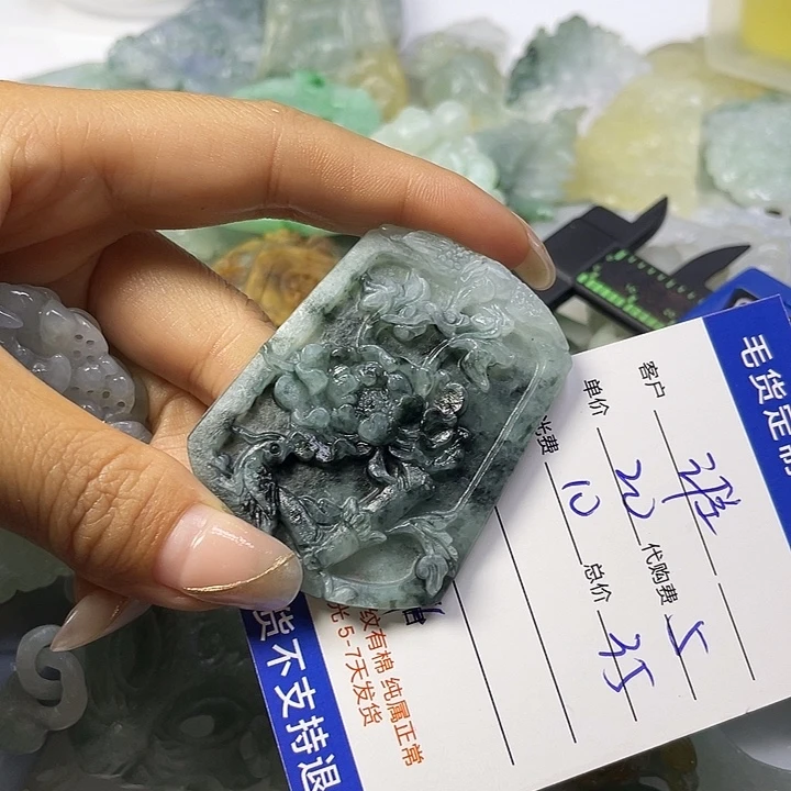 我***我未镶嵌定制翡翠毛货19