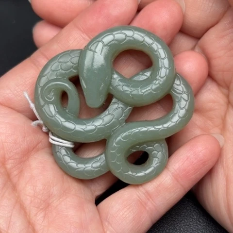 和田玉挂件未镶嵌森****0