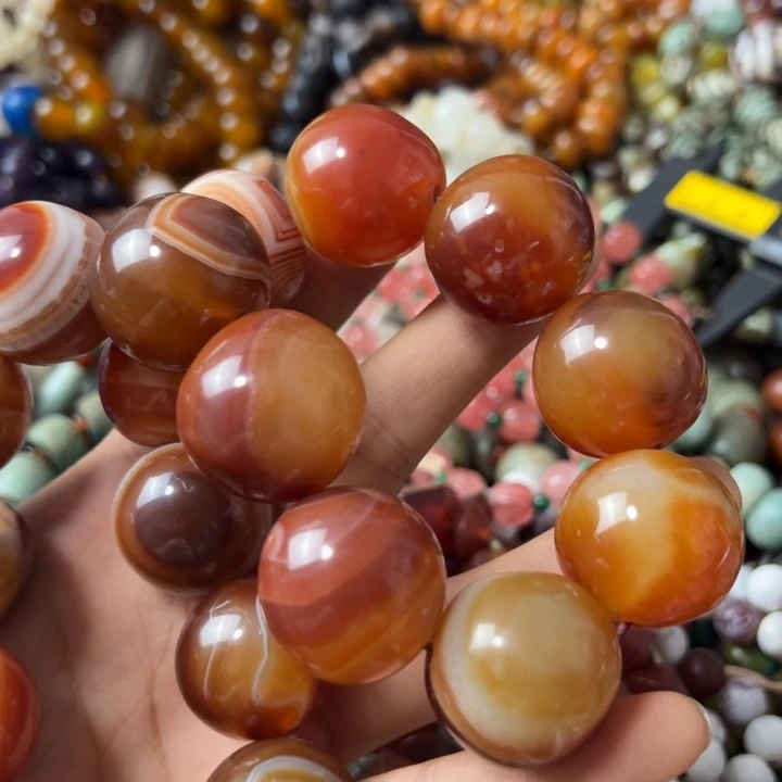 丹***阁玛瑙/玉髓手链未镶嵌