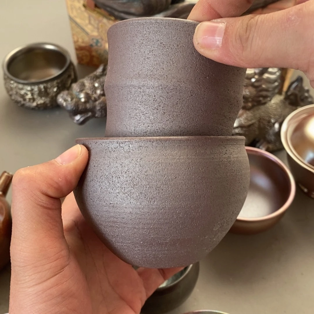 柴烧茶具陶瓷杯子