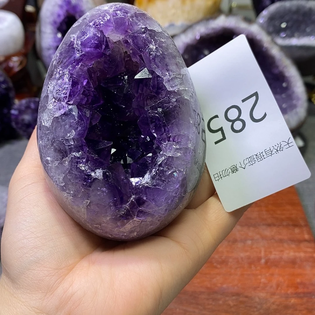 未镶嵌紫晶珠宝半成品