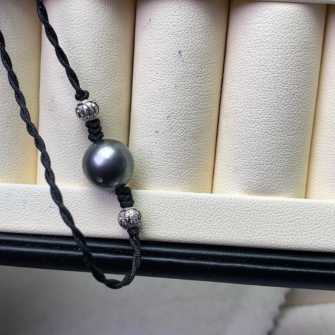 海水珍珠手绳银S925镶嵌
