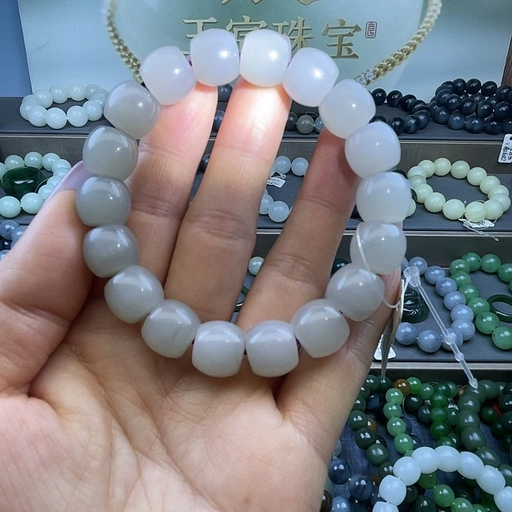 和田玉未镶嵌手链