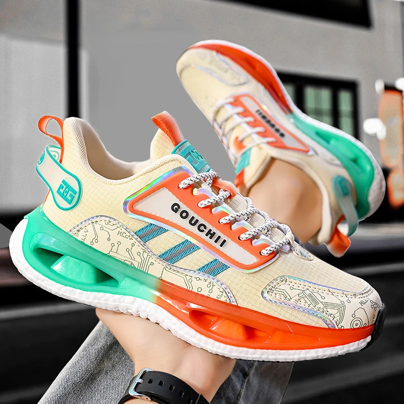 潮流运动鞋男款秋季2025新款青少年减震防滑软底百搭跑步休闲男鞋