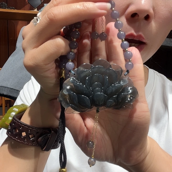 未镶嵌岫玉毛衣链