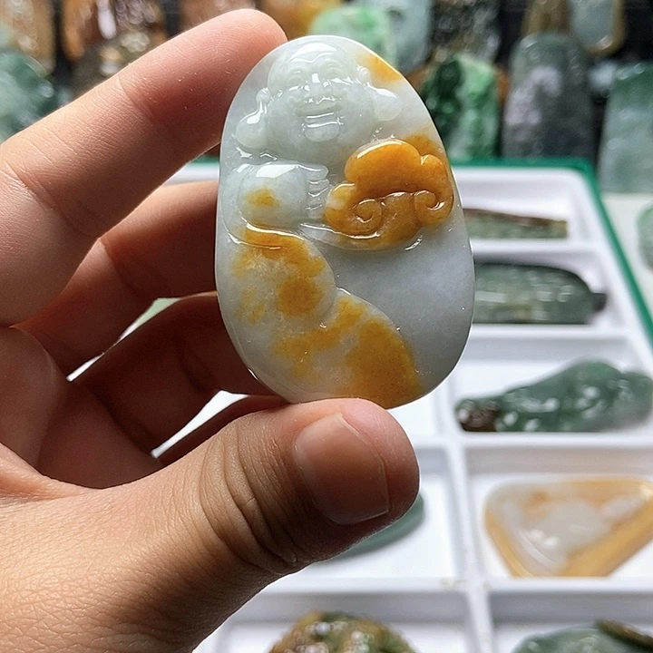 颈饰未镶嵌翡翠翡翠a货