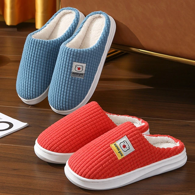居家棉拖鞋情侣款半包柔软舒适新款防滑保暖冬季家用拖鞋踩屎感