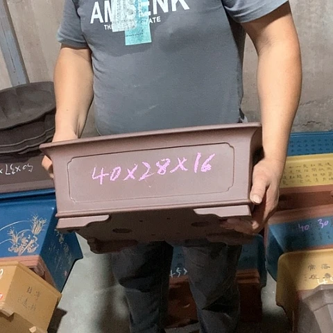 紫砂花盆手工艺品