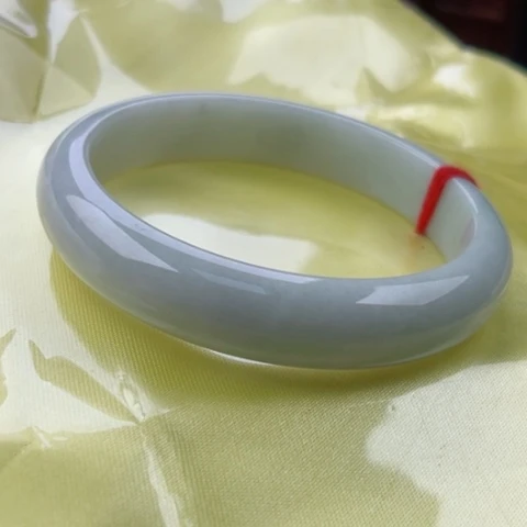 翡翠手镯未镶嵌正58无纹裂48小时鉴赏期