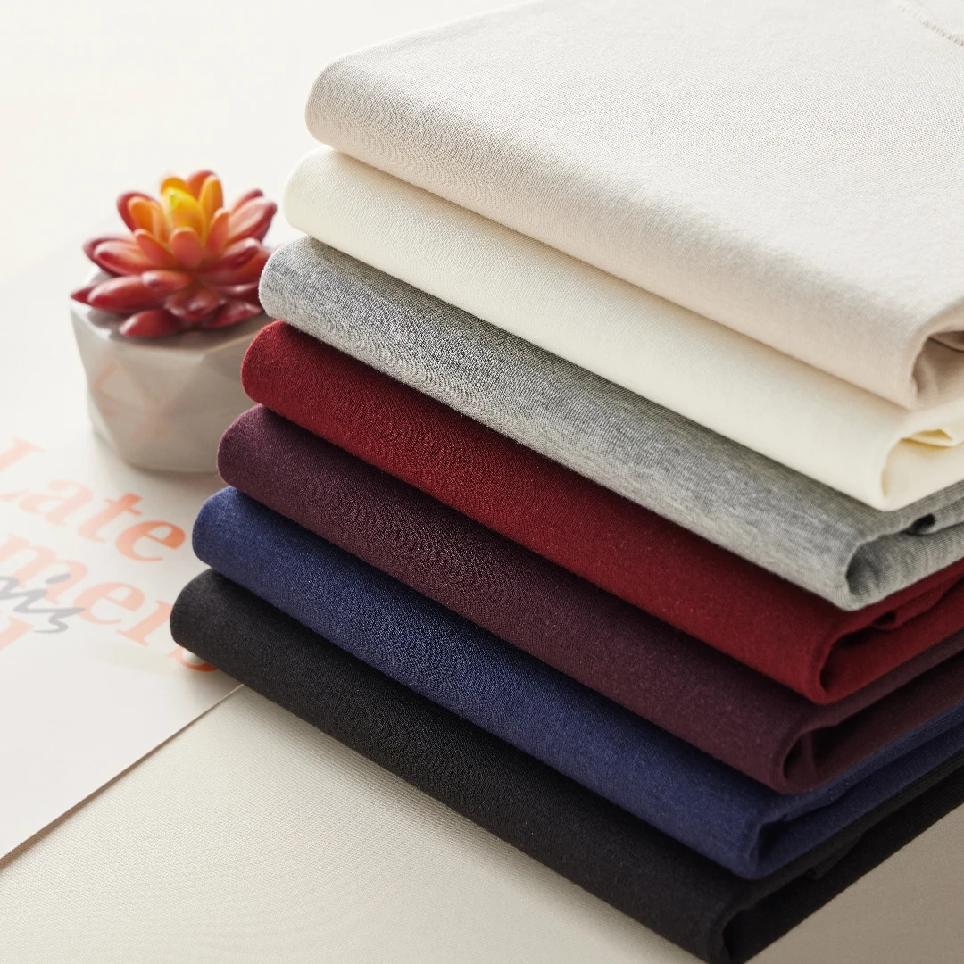 羊毛醋酸天丝 U领7个色短袖202508