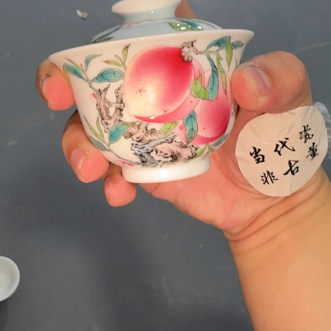 杯子瓷言所老曹甄选好瓷微瑕三桃