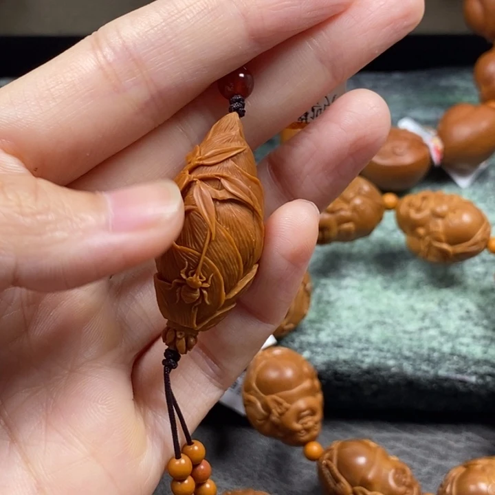 橄榄核手串/手链知足常乐单颗