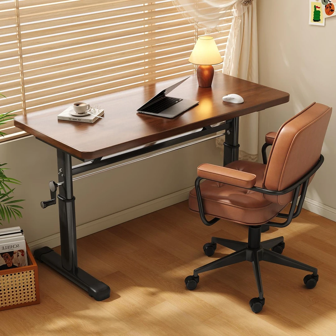 电脑桌可移动升降桌子简易书桌台式办公桌卧室学生家用儿童学习桌