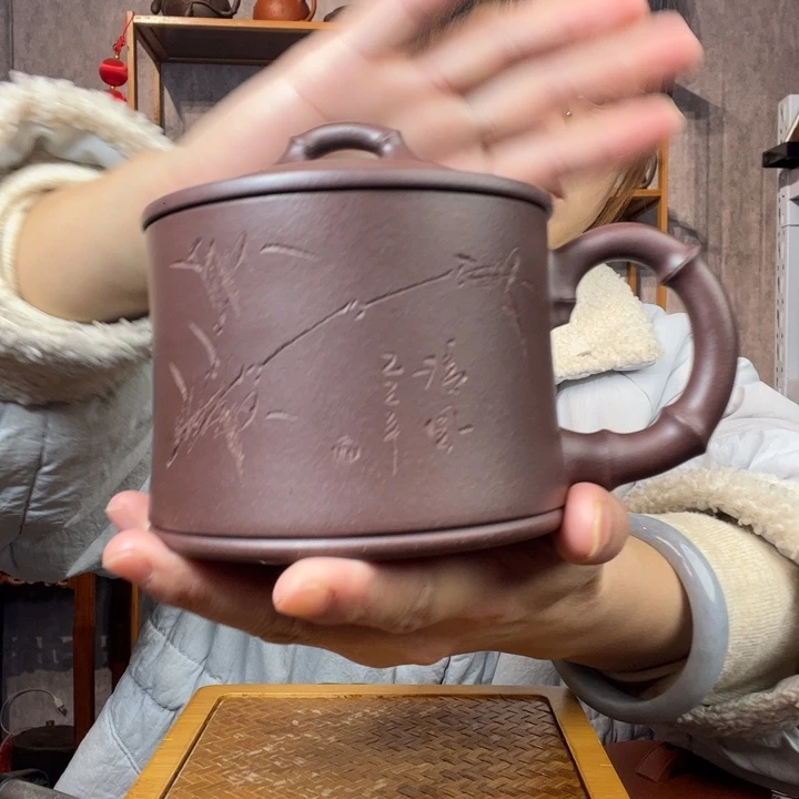 茶杯紫砂原矿紫砂杯