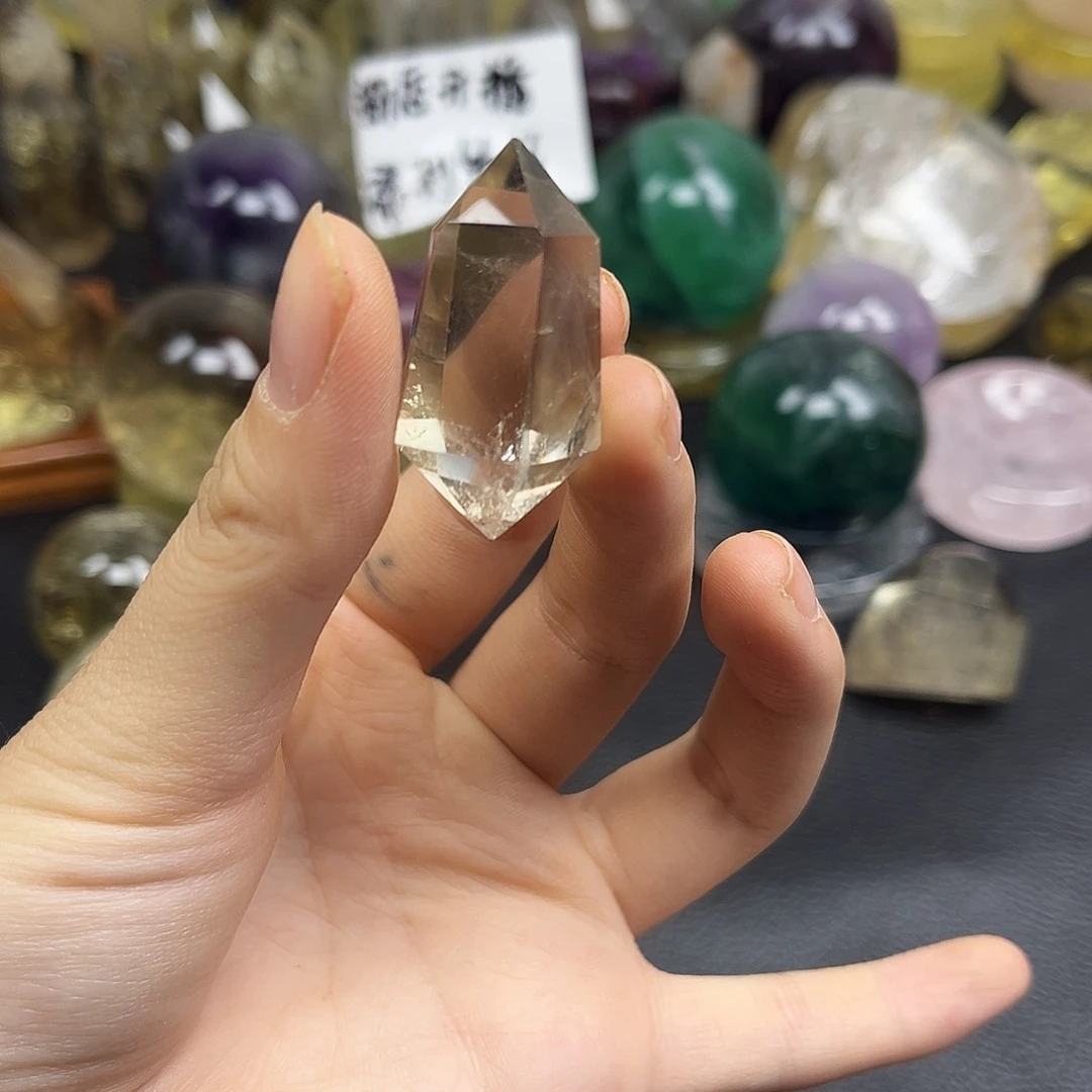未镶嵌紫晶珠宝半成品164水晶石