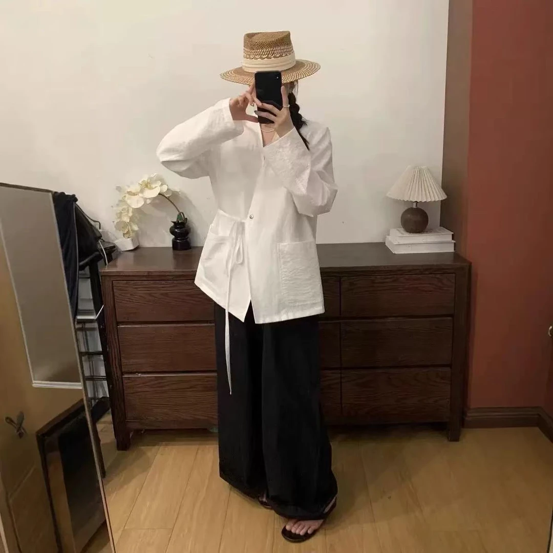 【买手店】极简调性道袍衬衫外套