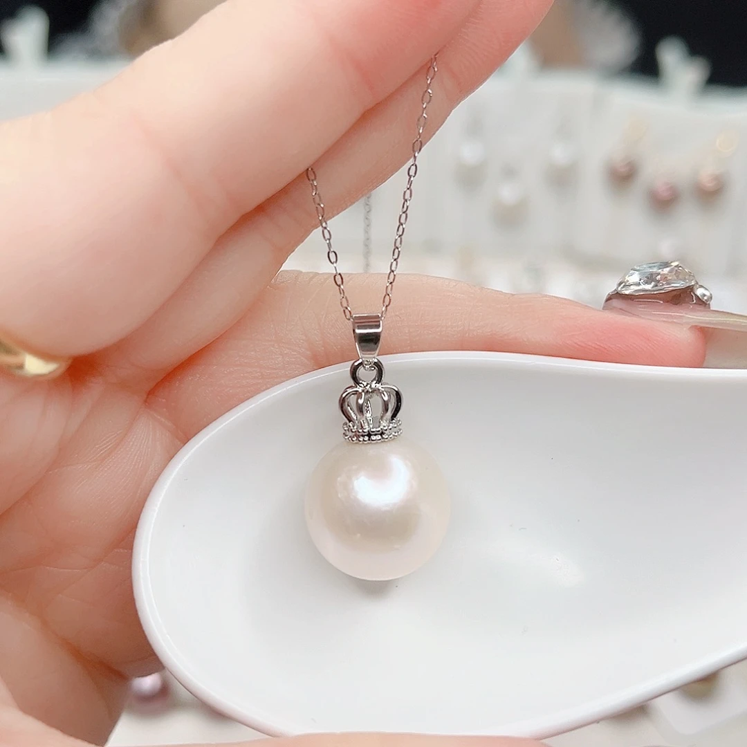 合金淡水珍珠吊坠(赠链)14