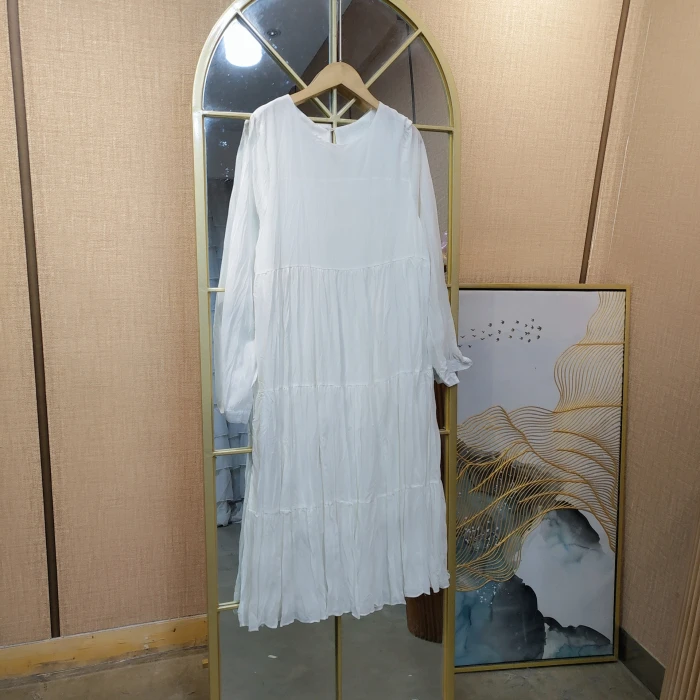 BG450孕妇白色连衣裙90-130