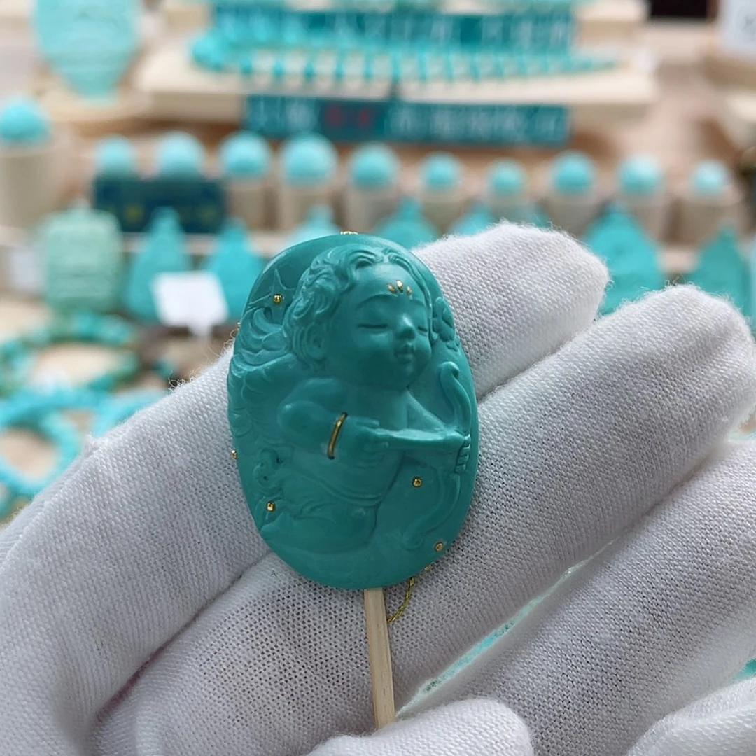 未镶嵌绿松石珠宝奇石