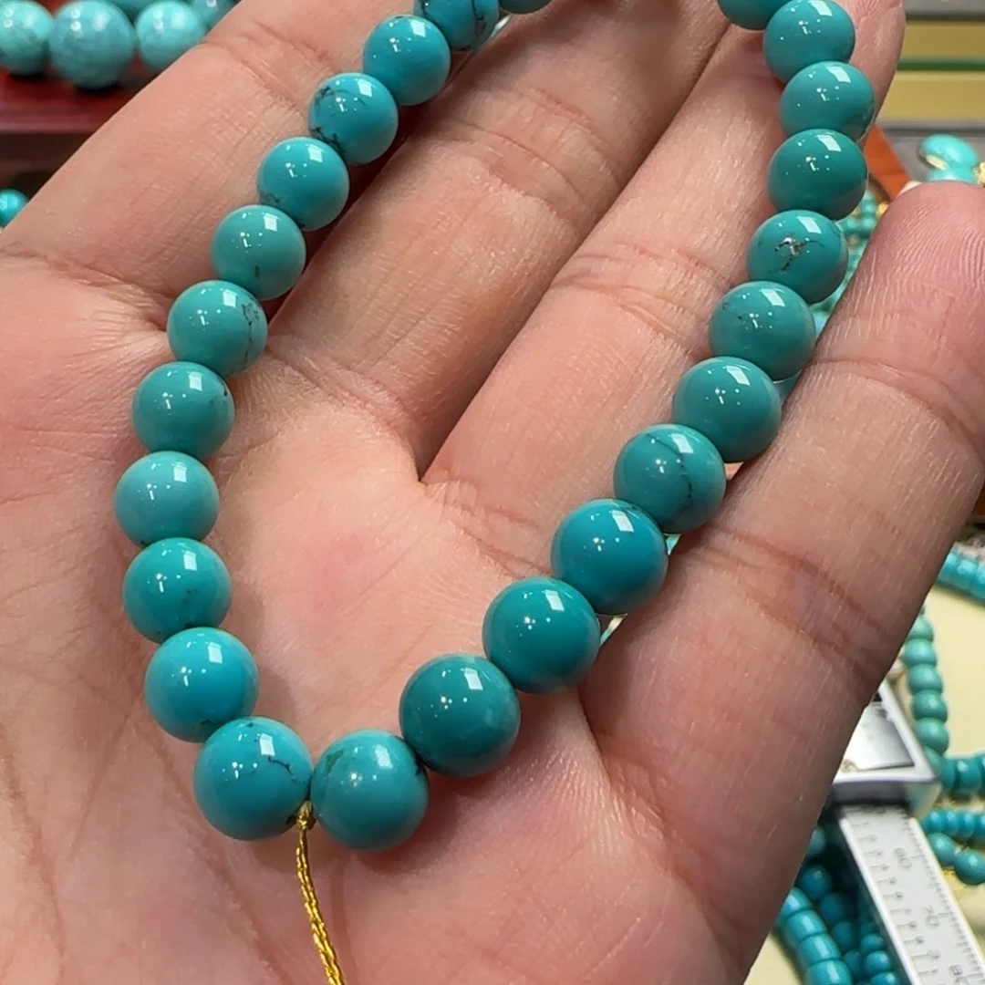 绿松石未镶嵌手串7mm 5275