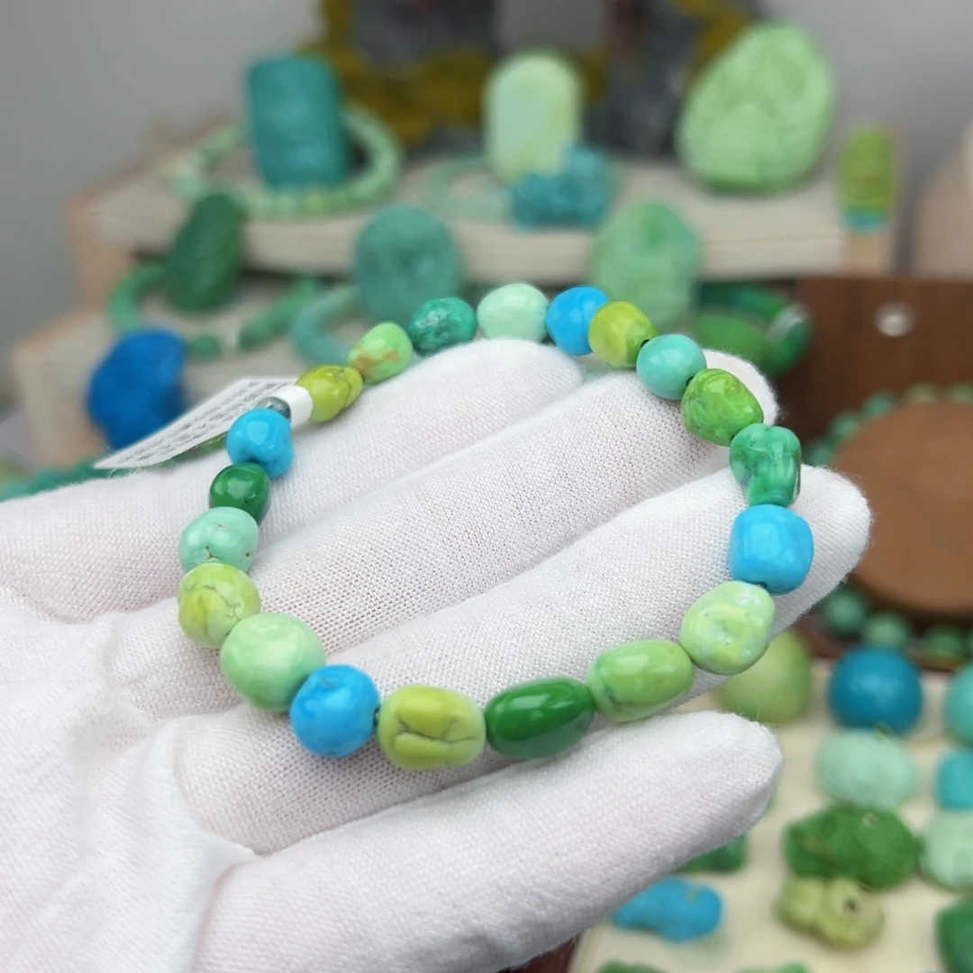 绿松石18K金镶嵌主播万珍