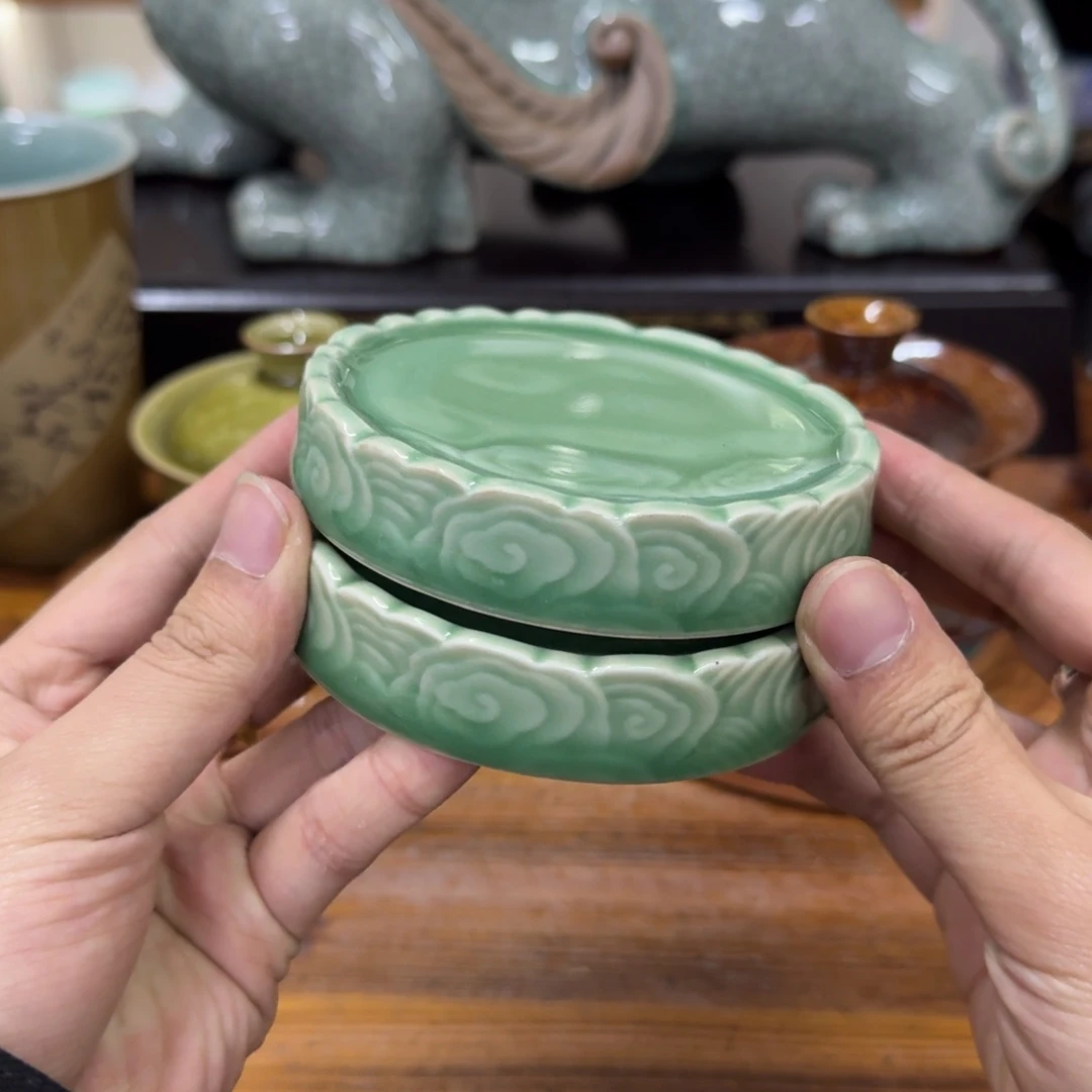 鲲***枝龙泉青瓷茶具微瑕8161