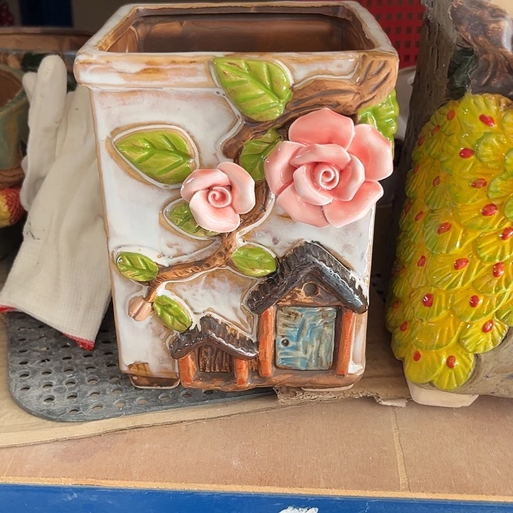 紫砂花盆粗陶材质多肉花盆