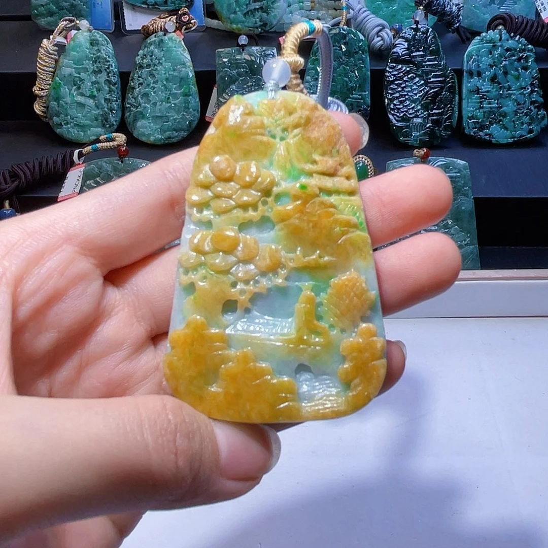 颈饰未镶嵌翡翠翡翠