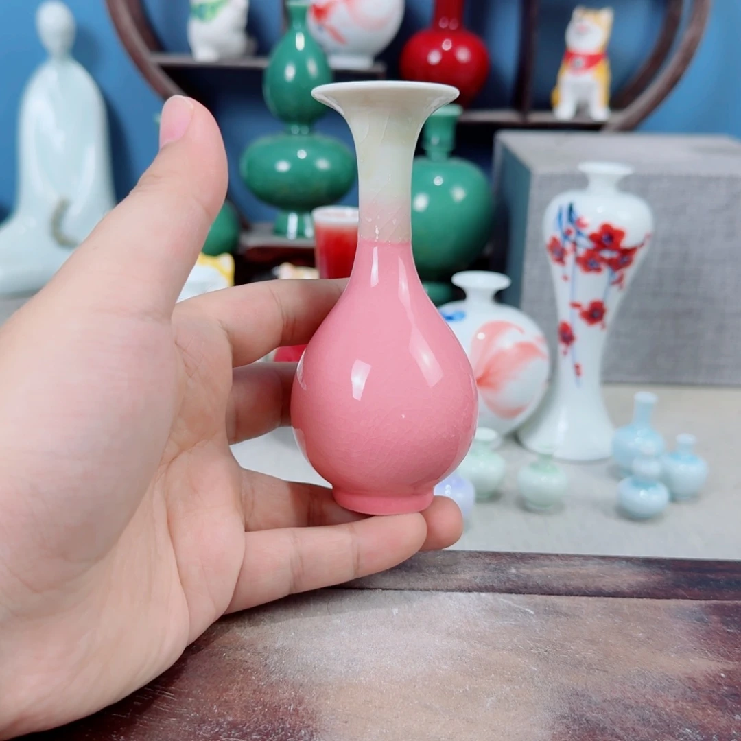陶瓷手工小花器摆件