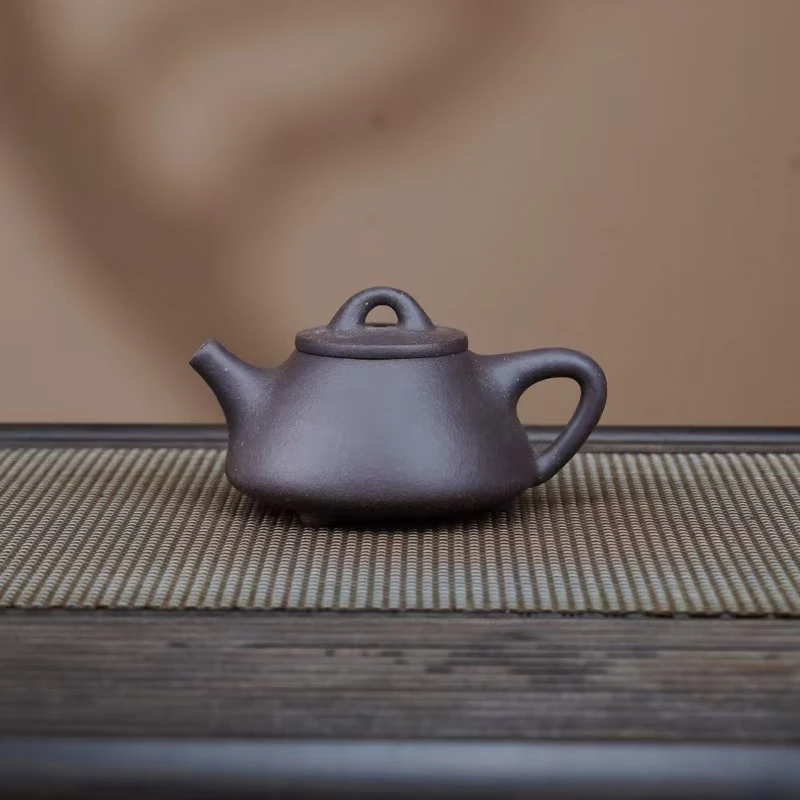 THR天青[子冶石瓢230CC]原矿手工紫砂壶