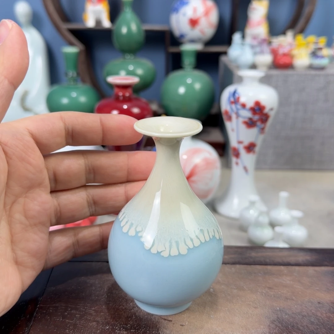 陶瓷手工小花器摆件