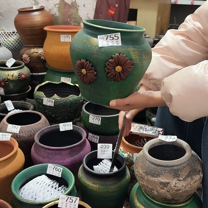 金绿坛子755高度20口径15