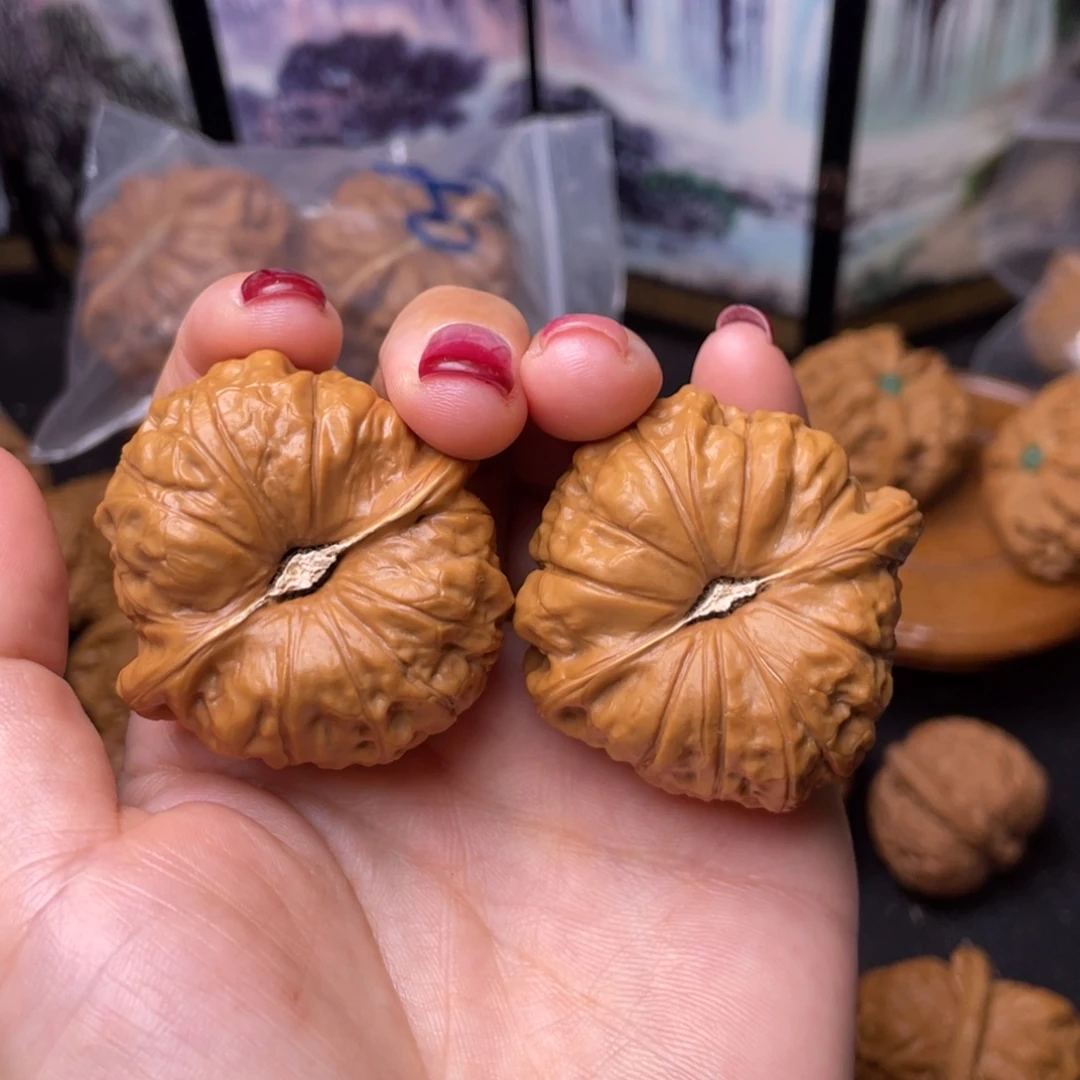 把件文玩核桃43.5南瓜墩